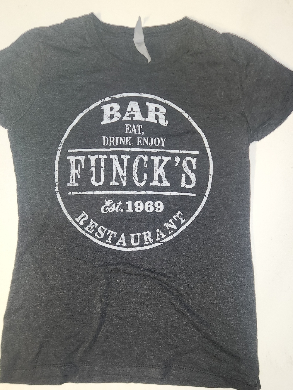 Next Level Apparel Charcoal Gray Tee with Tag
